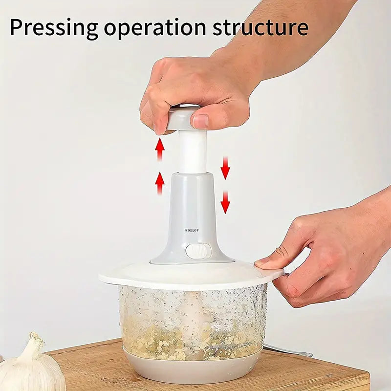 Multifunctional Manual Hand Push Chopper and Mixer