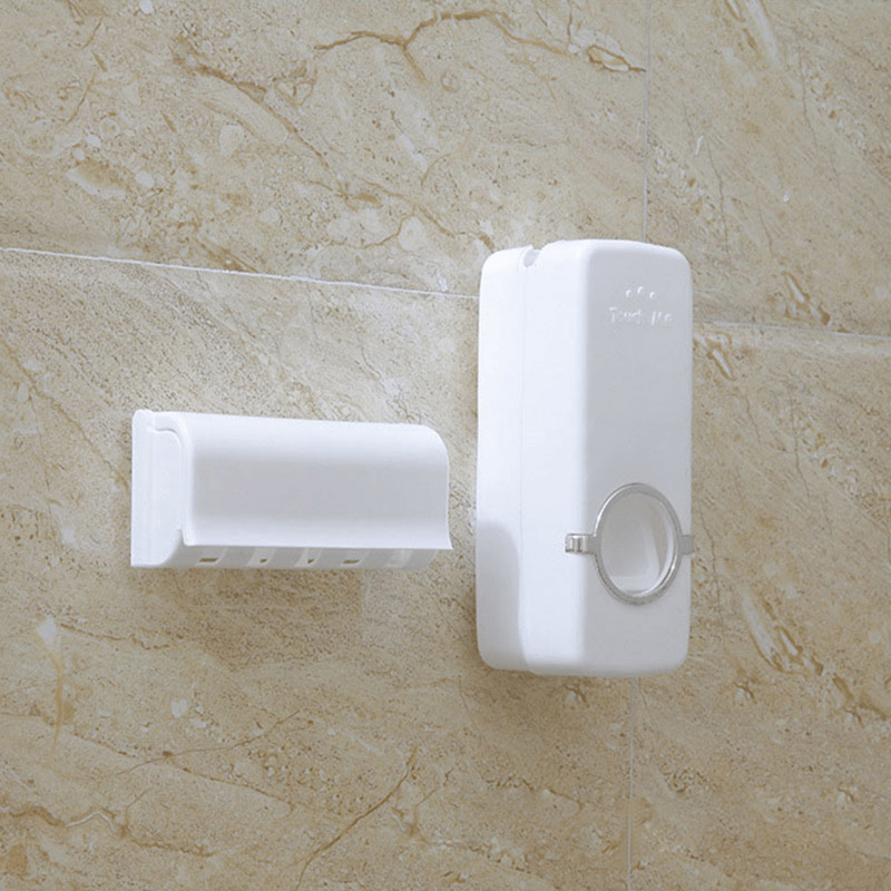 Automatic Toothpaste Dispenser & Brush Holder