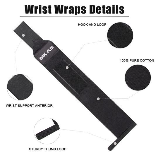 Gym Wrist Wraps Fitness Straps