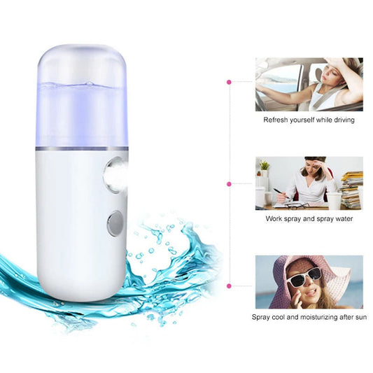 USB Rechargeable Facial Nebulizer Steamer