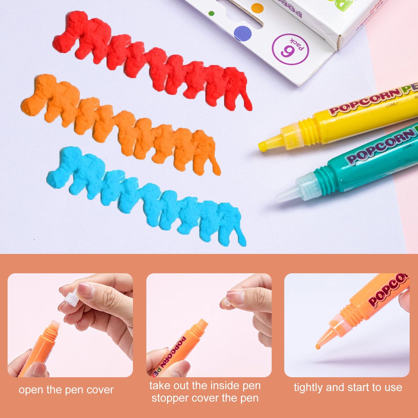 Bubble Popcorn Drawing Pen