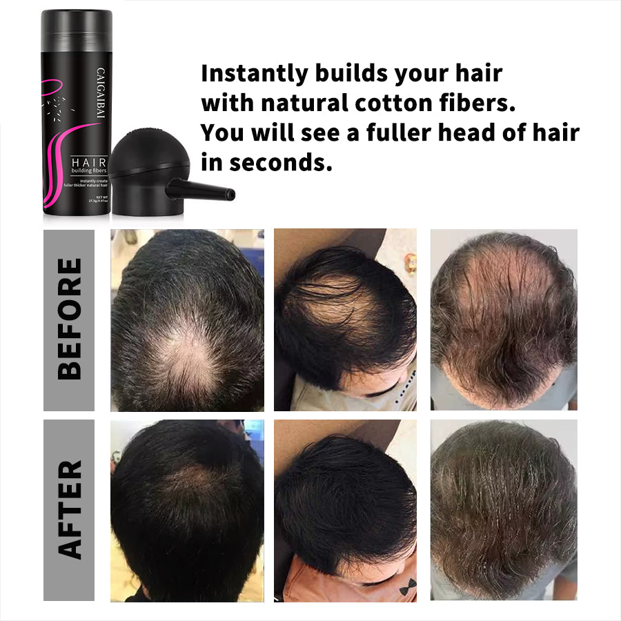 Natural hair fiber spray