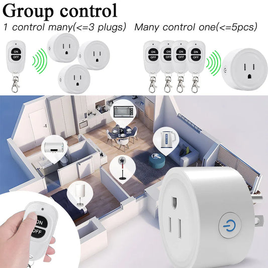 Wireless Remote Control Plug Socket Switch