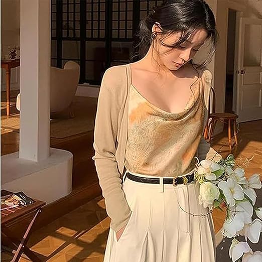 women's sunscreen ice silk knitted top