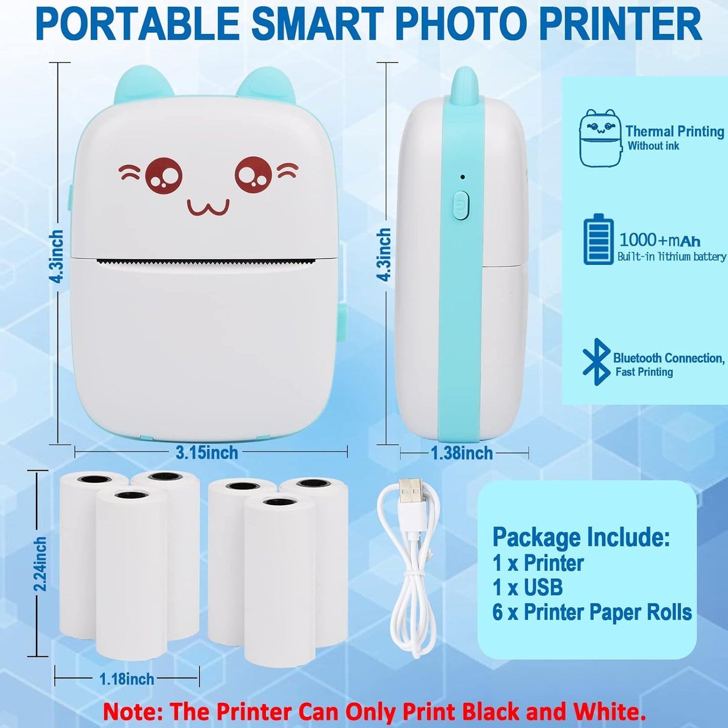 Portable Mini Thermal Printer