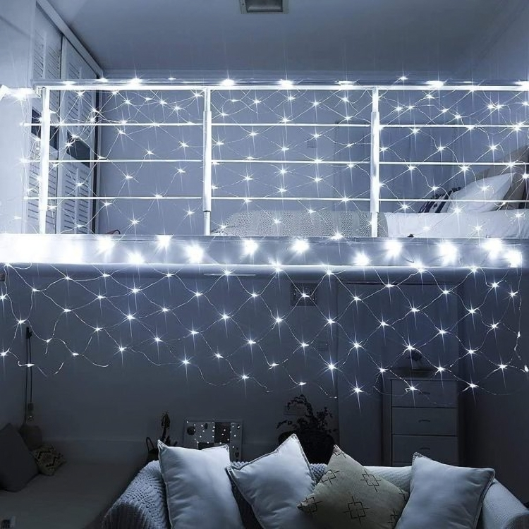 ✨ Waterproof Net Fairy Lights – 1.5×1.5 Meter Mesh Decoration Light (5V Direct Electric)