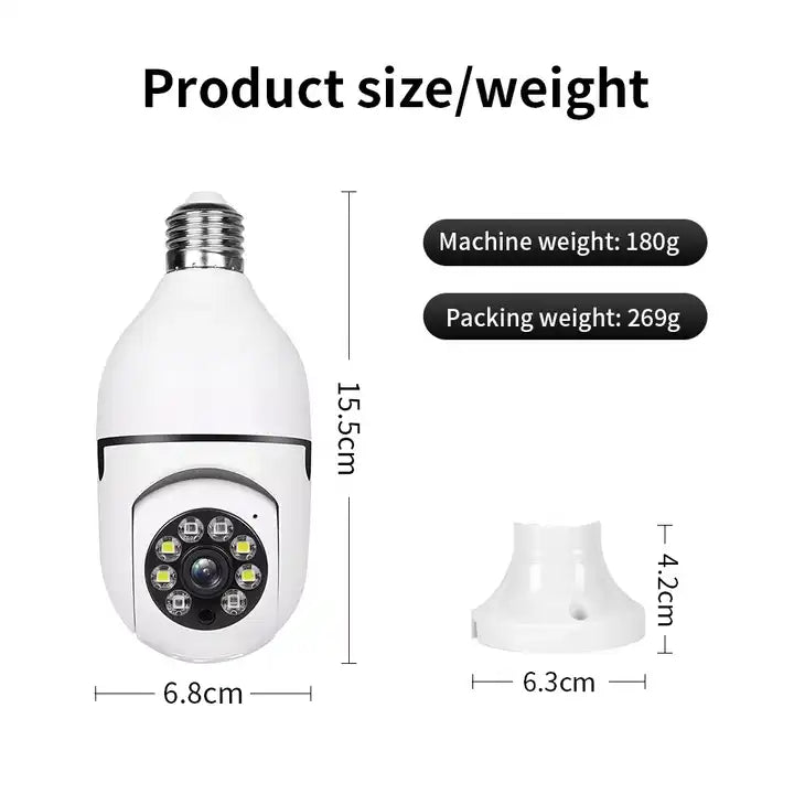 Original V380 Pro 4MP Wireless CCTV Camera 360 Degree Ip65 Water Proof (Allow to Open)