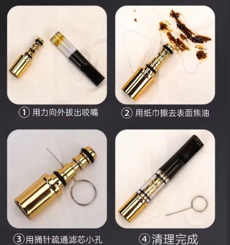 High Quality Micro Acrylic Cigarette Filter Pack of 5 (Allow to Open)
