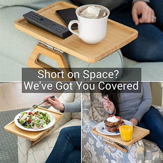 Wooden Sofa Arm Tray for Home