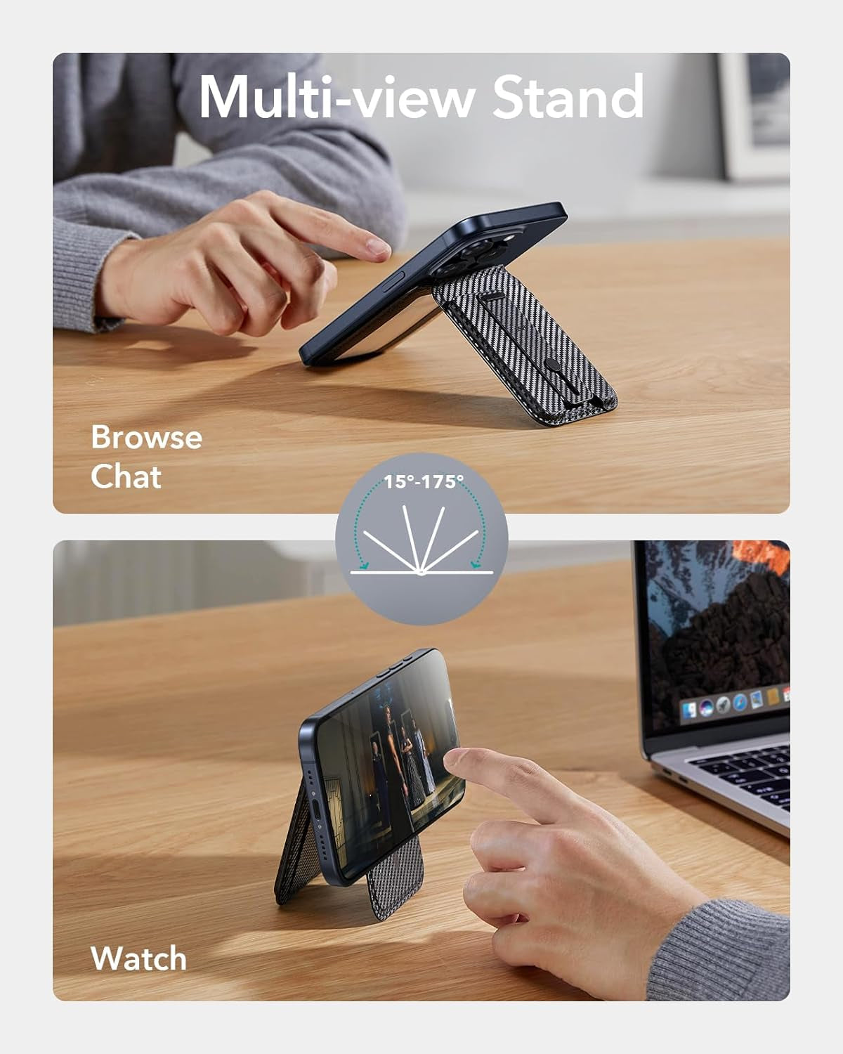 Magnetic Smart Phone Grip Wallet