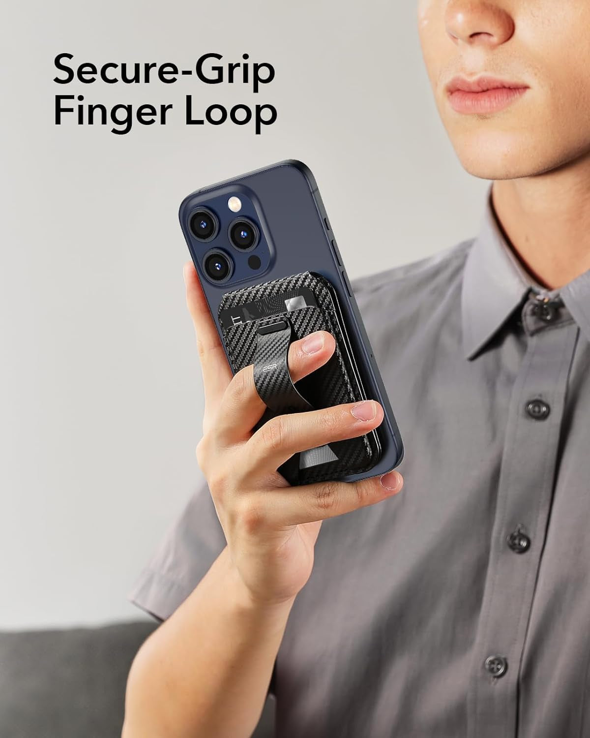 Magnetic Smart Phone Grip Wallet