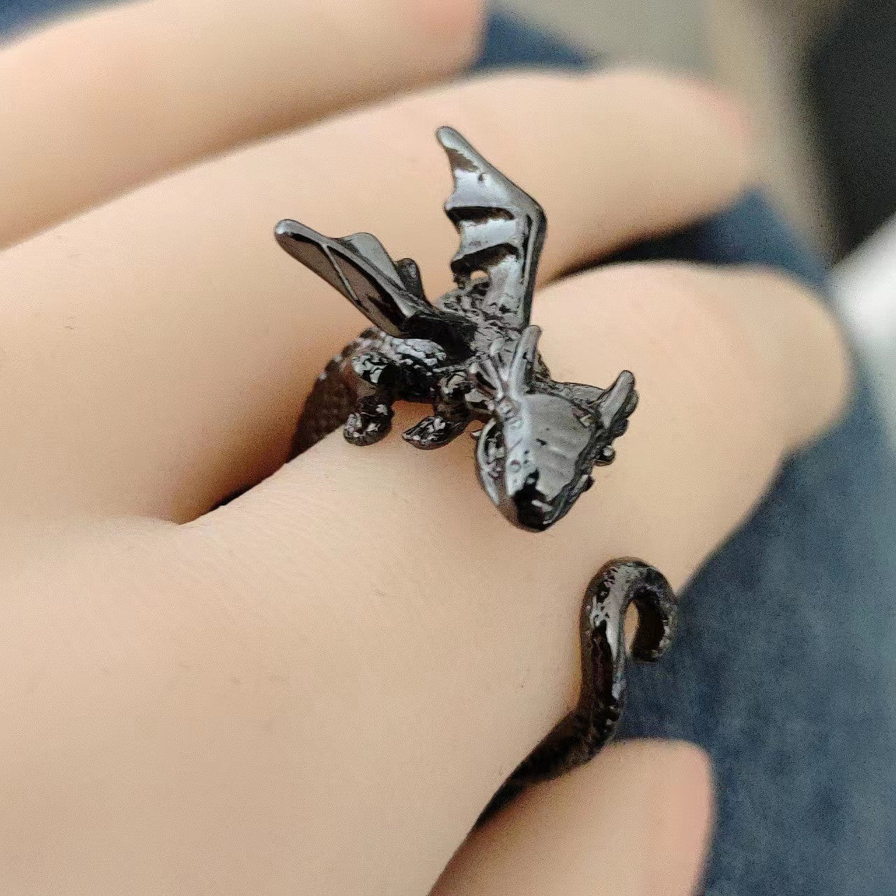 Flying Dragon Adjustable Ring for Men for Women