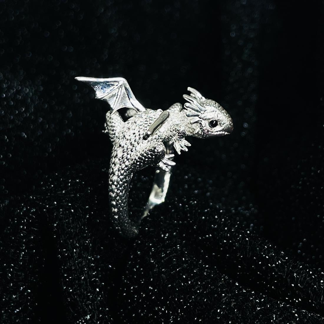 Flying Dragon Adjustable Ring for Men for Women