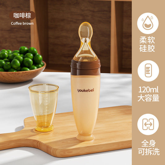 Silicone Soft Spoon Bottle for Baby Care