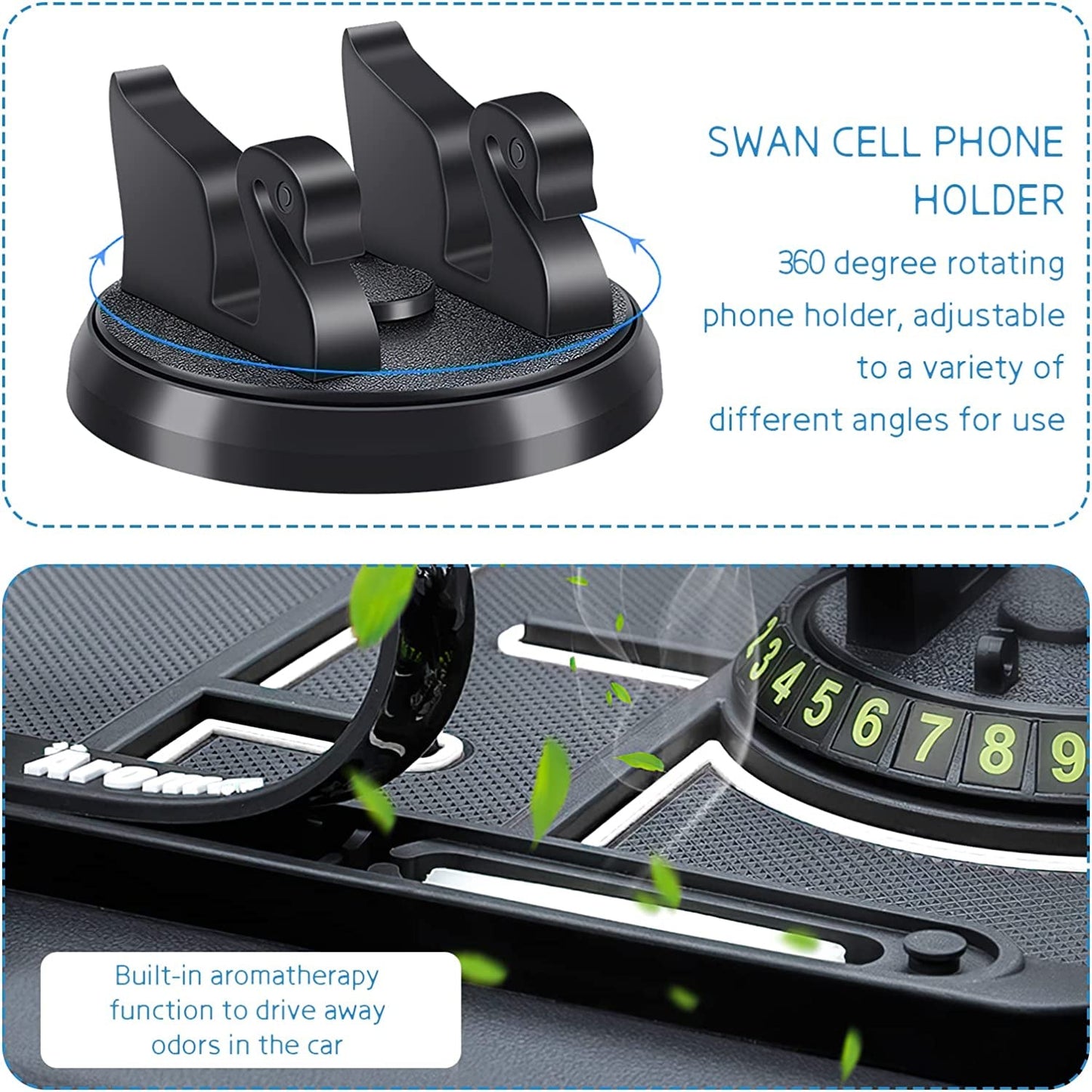 Multifunction Car Anti-Slip Mat with Auto Phone Holder