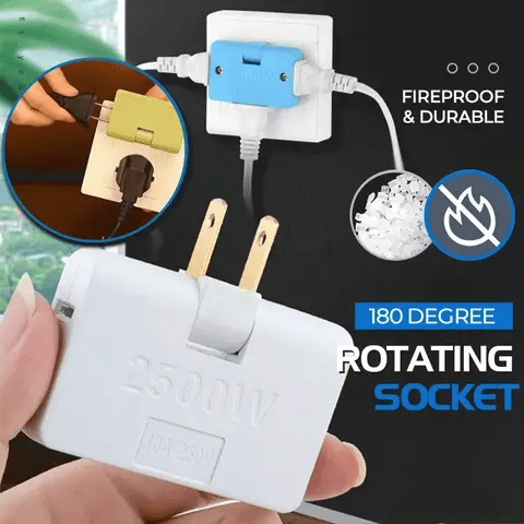 3 in 1 Rotating Socket 180 Degree