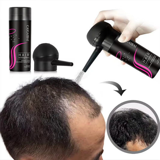 Natural hair fiber spray