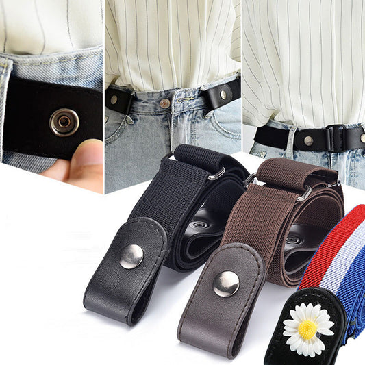 Elastic Waist Band Belts Buckle