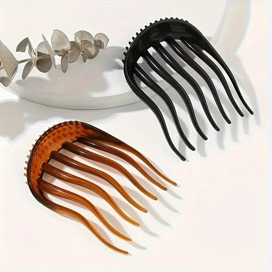 Women Fluffy Styling Hair Comb Clip (PACK OF 2)