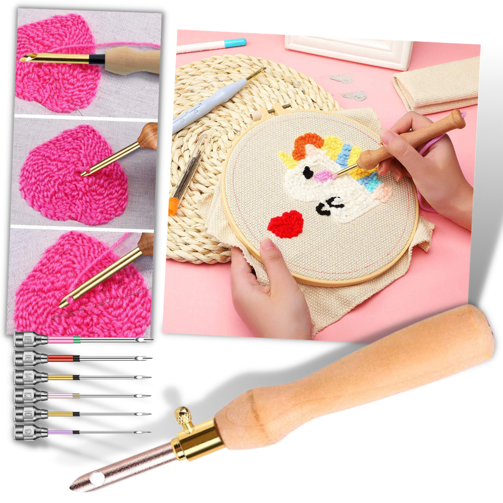 Punch Needle Embroidery Tool