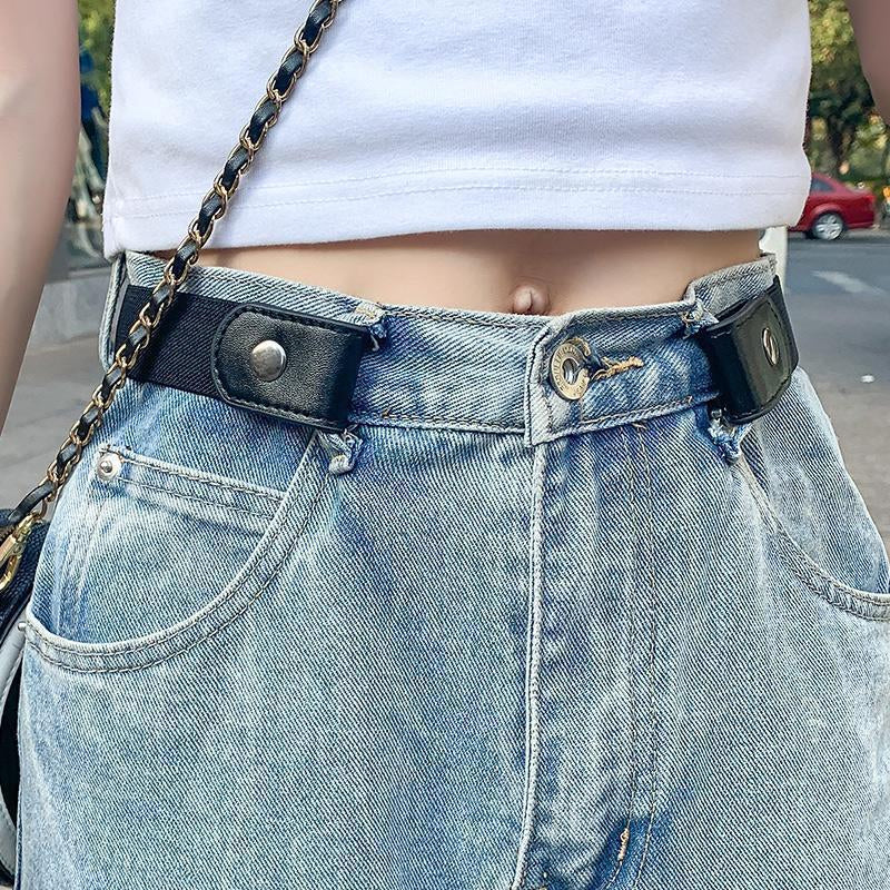 Elastic Waist Band Belts Buckle
