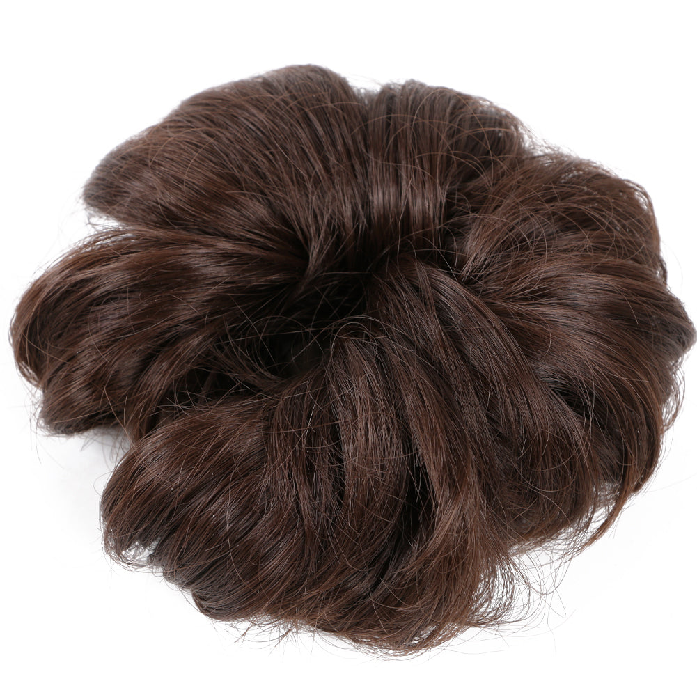 Vigorous Messy Curly Hairpieces Hair Bun