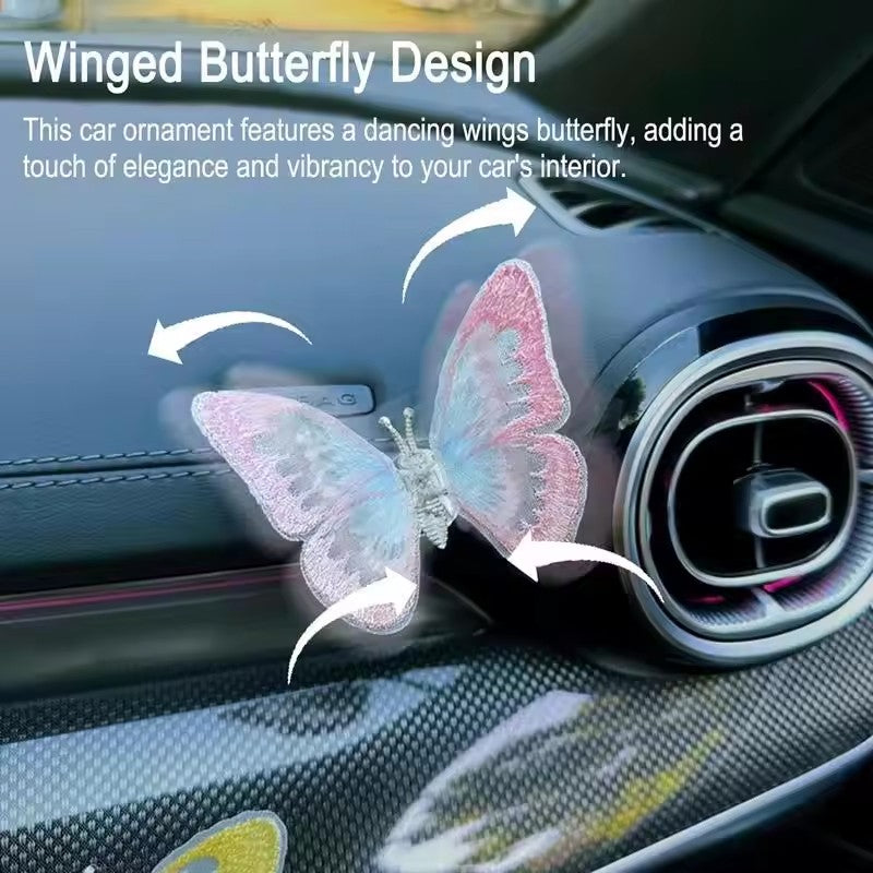 Cute Butterfly Car Dashboard Decor