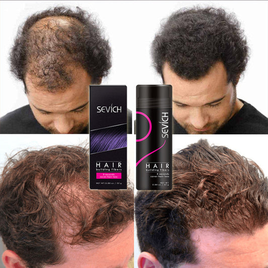 Natural hair fiber spray