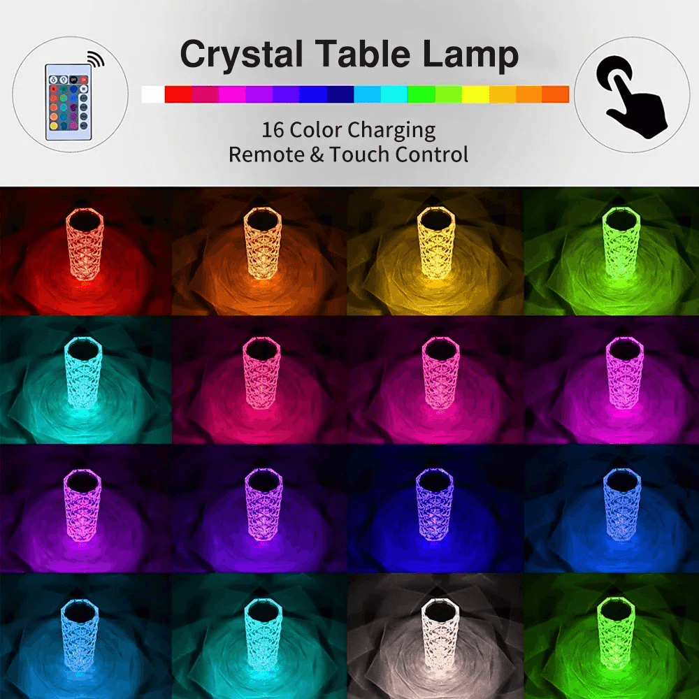 Crystal Multi-Colour Lamp