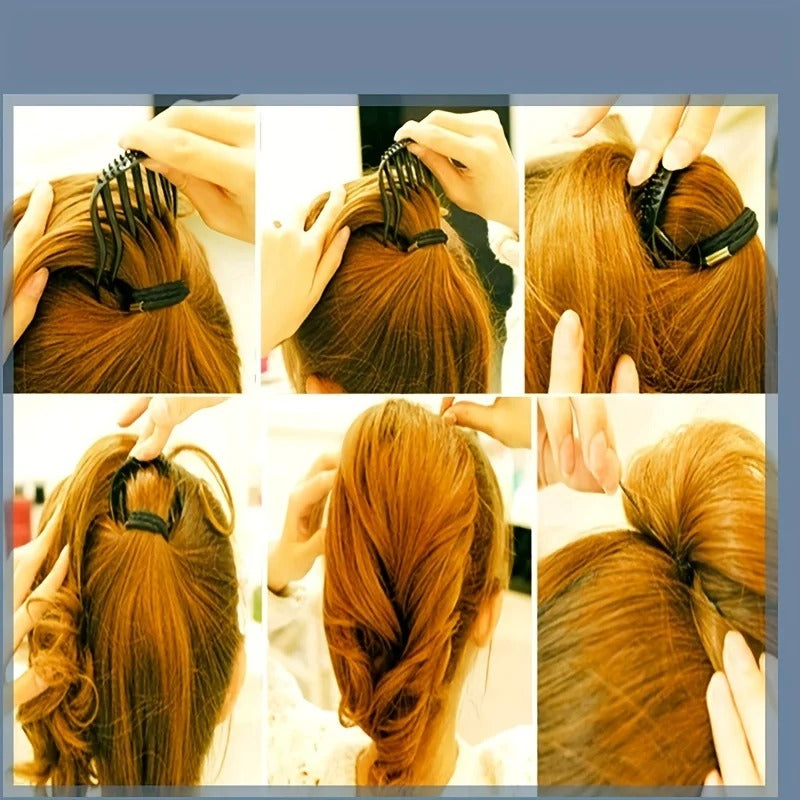 Women Fluffy Styling Hair Comb Clip (PACK OF 2)