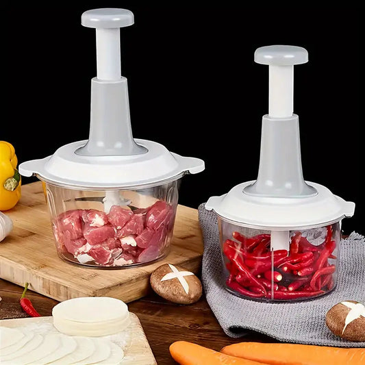 Multifunctional  Manual Hand Push Chopper and Mixer