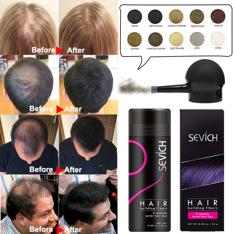Natural hair fiber spray