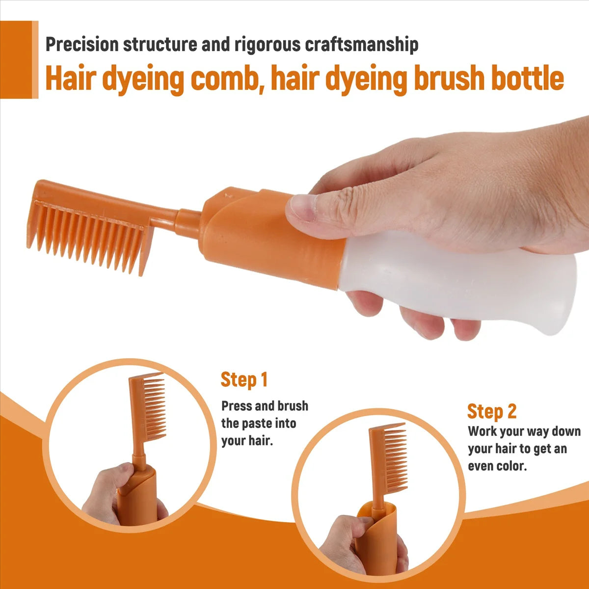 Hair Oil Brush Bottles