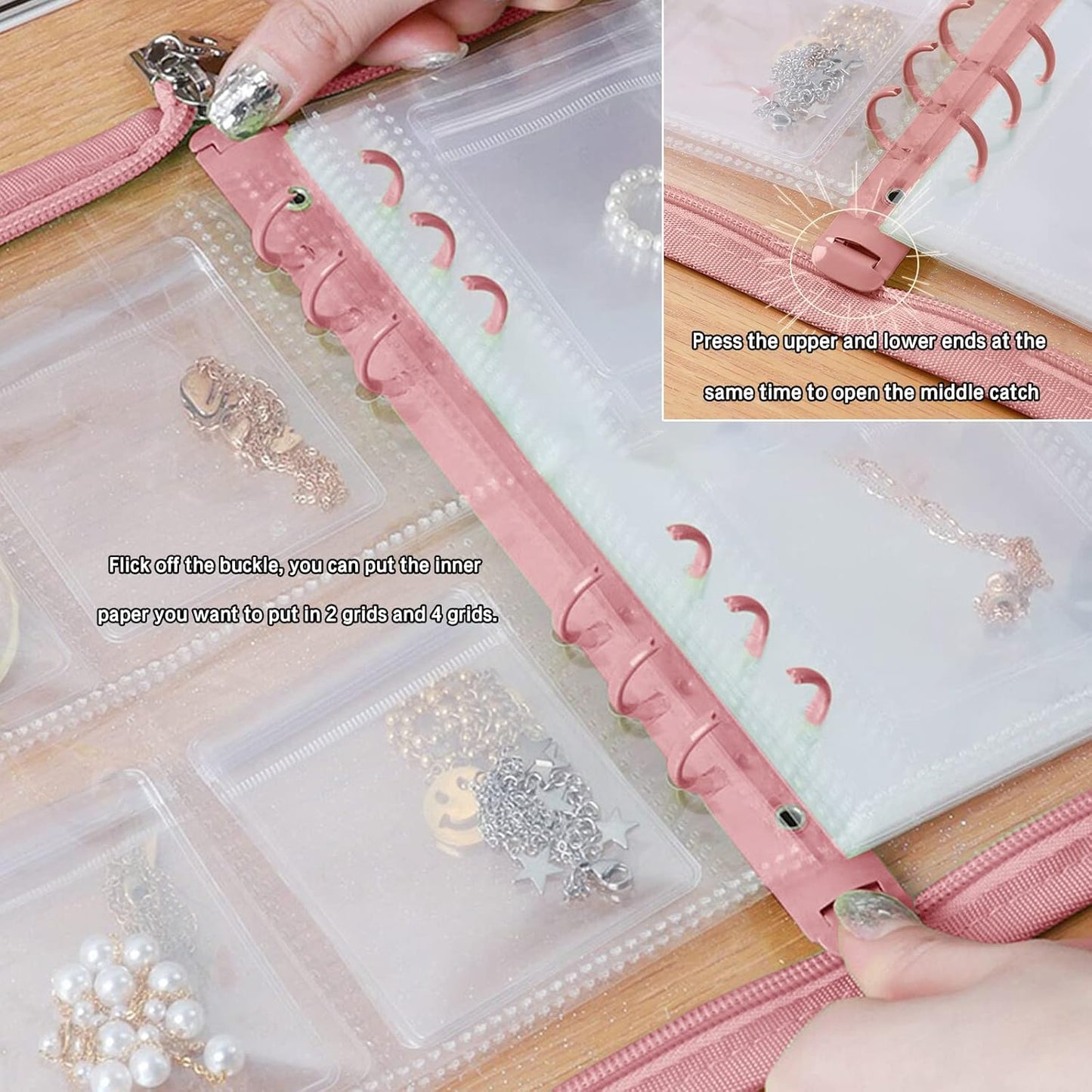Transparent Jewelry Storage Book