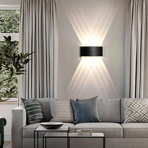 8-Way Fancy LED Wall Light – Waterproof Outdoor Aluminum Lamp | IP65 | 8W