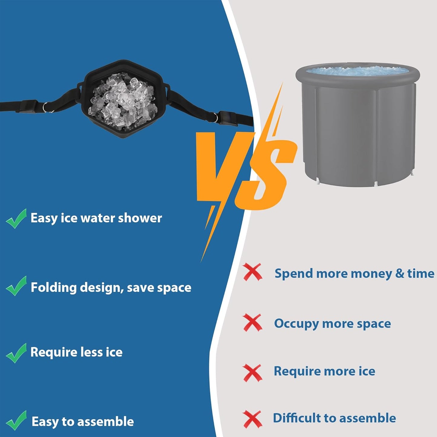 Portable Ice Bath Shower