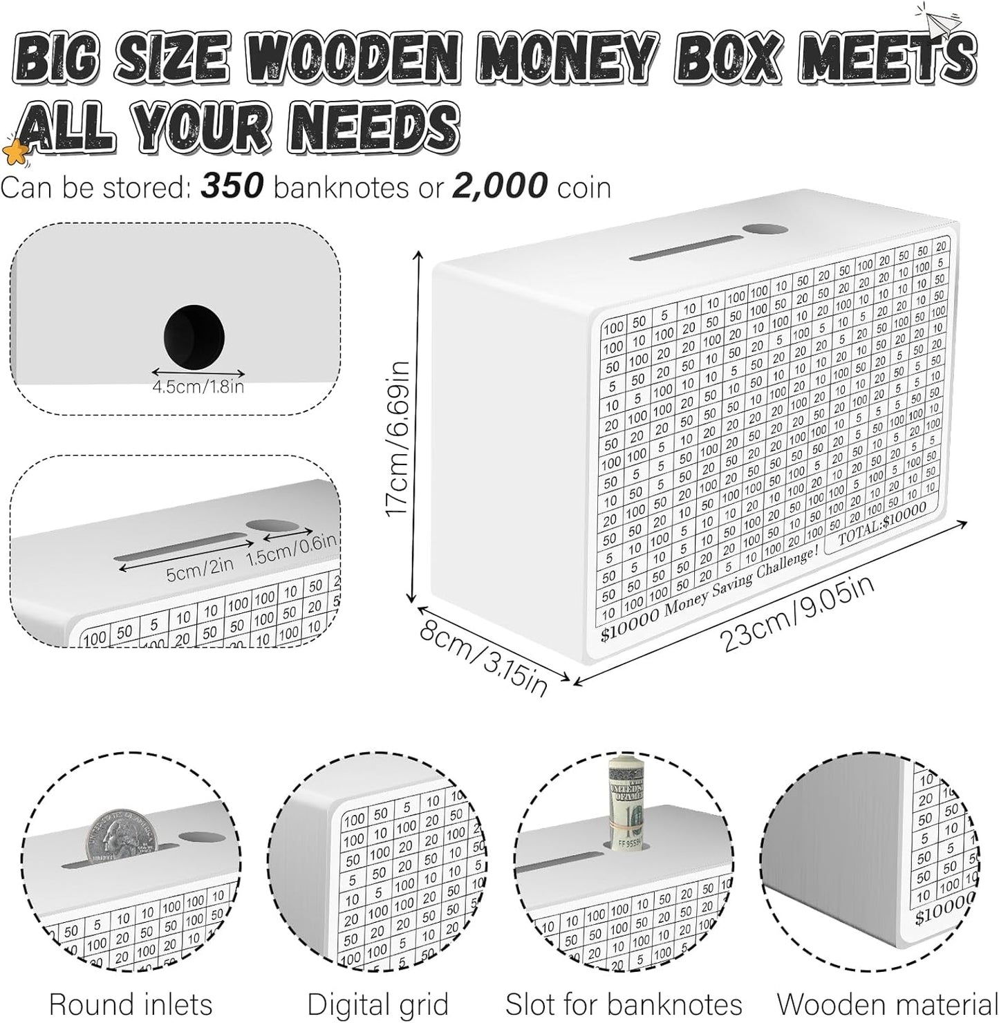 Money Box with Counting Target
