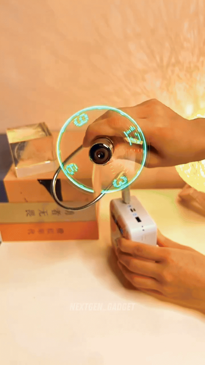 USB Clock Fan with Real Time Clock and Temperature