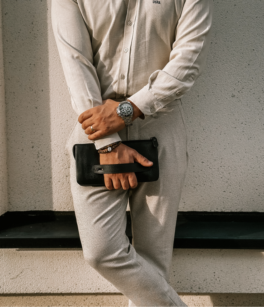 LEATHER LONG WALLET FOR MEN