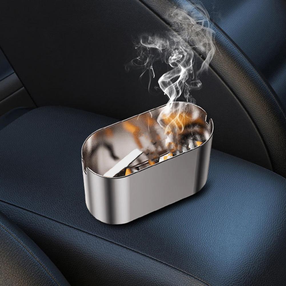 Windproof Car Ashtray With Blue LED Light
