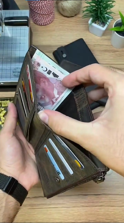 Men and Women Genuine Leather Wallet