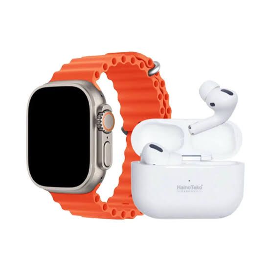 I20 Ultra Max Suit (10 in 1) Smart Watch + Earbuds Master Copy with 7 straps  (ALLOW TO OPEN)