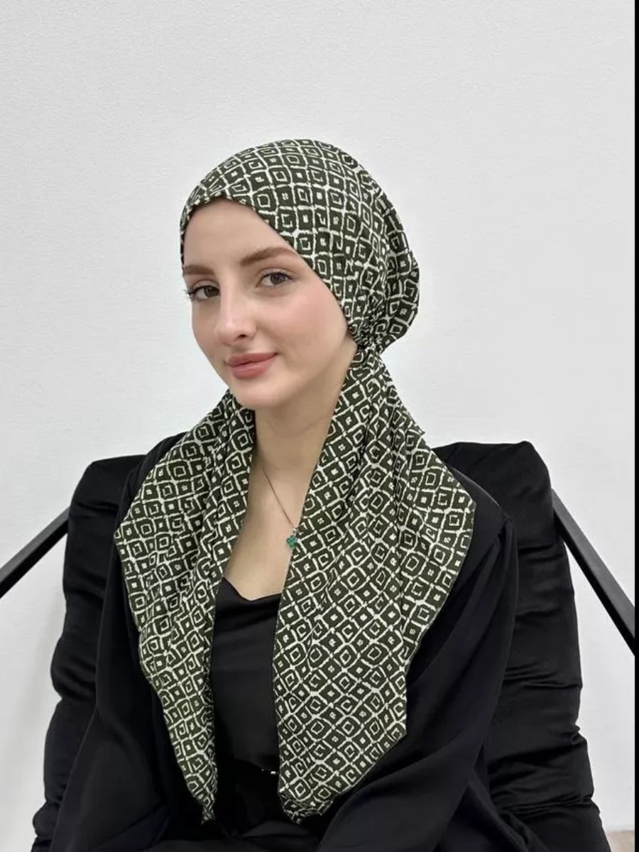 Long Tail Turban Women Headdress