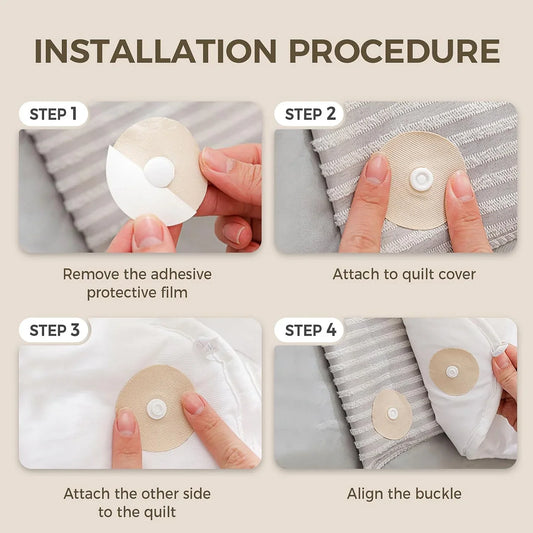 Duvet Clips to Hold Comforter Inside ( PACK OF 10)