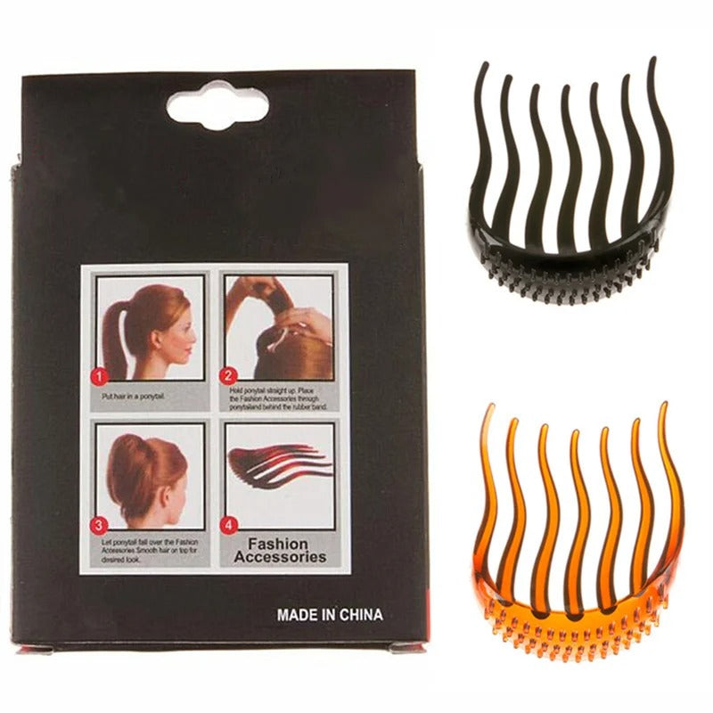 Women Fluffy Styling Hair Comb Clip (PACK OF 2)