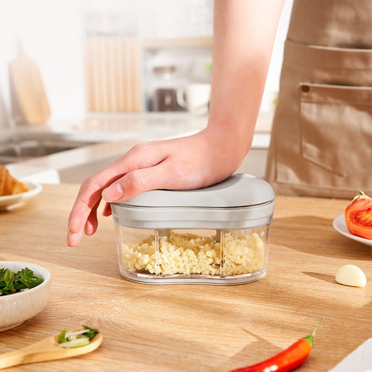 Manual Garlic Crusher Mixer Chopper