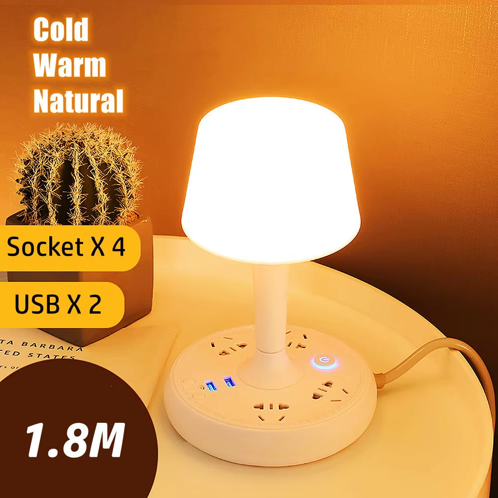 Multi-functional Nightstand Light Usb Charging Led Table Lamp