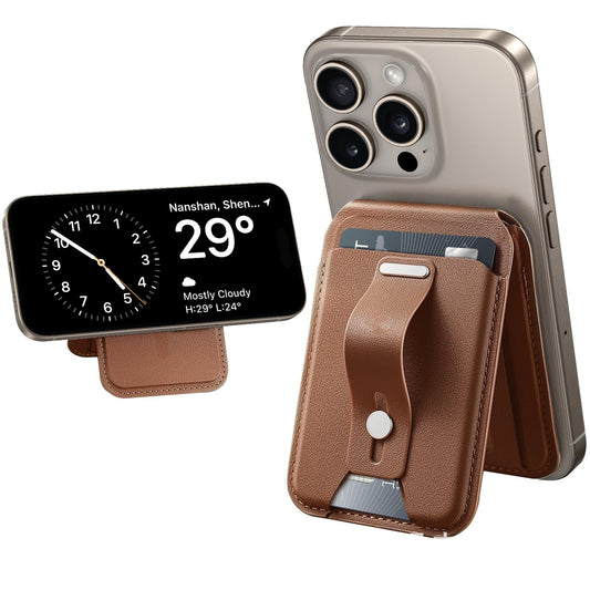 Magnetic Smart Phone Grip Wallet