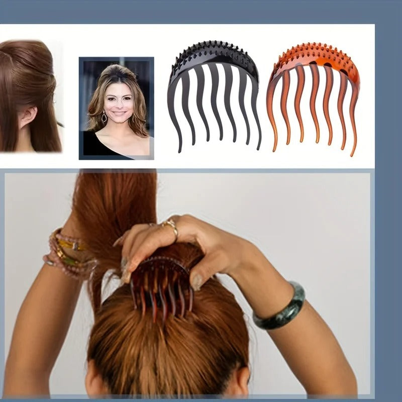 Women Fluffy Styling Hair Comb Clip (PACK OF 2)