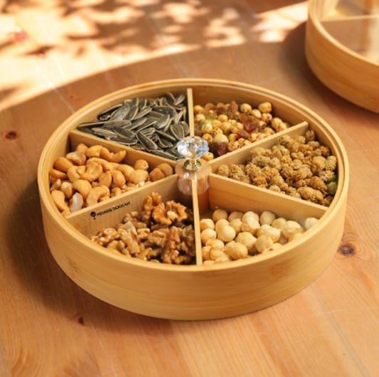 ROUND BAMBOO SNACK BOWL